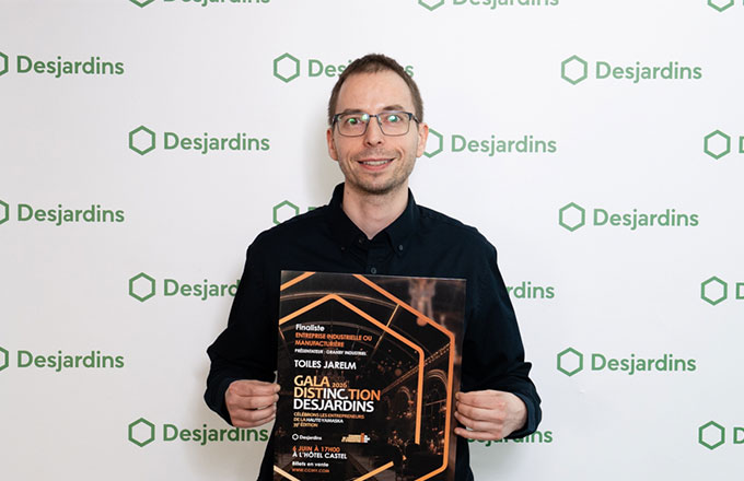 Photo de Nicolas Blanchette - finaliste entreprise industrielle ou manufacturière au Gala Distinction Desjardins