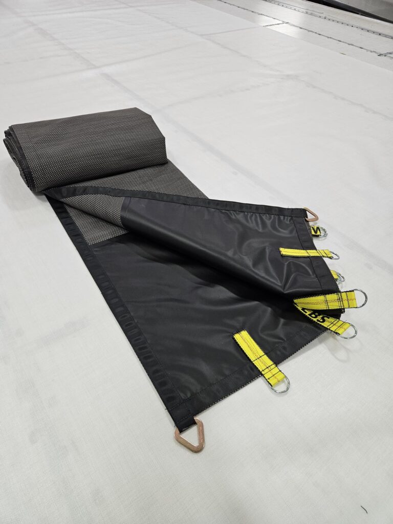 Toile avec straps pour camion roll-off